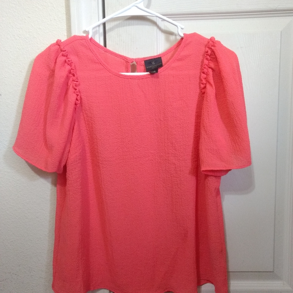 Coral Blouse